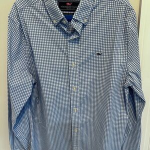 Vineyard Vines Boy’s Blue Checkered Shirt